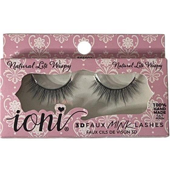 Ioni 3D Faux Mink Lashes – Natural Lite Wispy Handmade Strip Lash - Picture 1 of 6